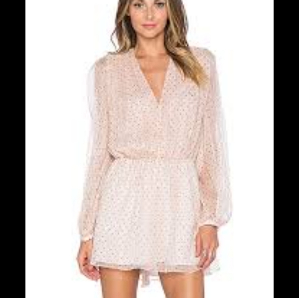 Zimmermann Blush Pink Polka Dot Romper